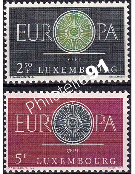 Luxembourg, n° 587 à 588, collection timbres Europa