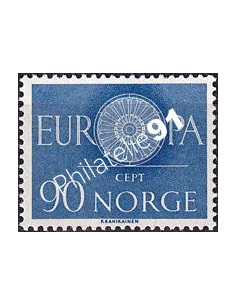 Norvège, n° 407, collection timbres Europa
