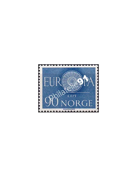 Norvège, n° 407, collection timbres Europa