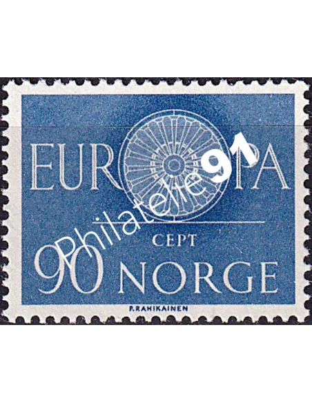 Norvège, n° 407, collection timbres Europa