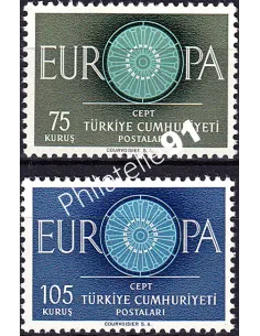 Turquie, n° 1567 à 1568, collection timbres Europa