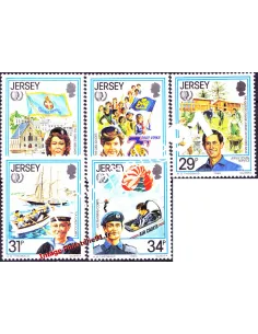 JERSEY - n°   344 à 348 - Année internationale de la Jeunesse