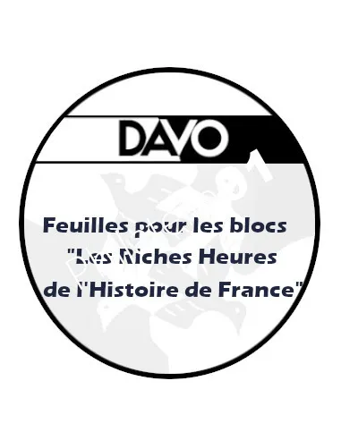 DAVO, Intercalaires pour Gaines Documents, matériel philatélique