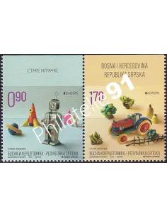 République Serbe de Bosnie, n° 601a à 602a, paire, timbres Europa