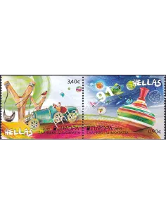 Grèce, n° 2769a à 2770a, en paire, collection timbres Europa