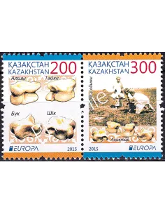 Kazakhstan, n° 722 à 723, en paire, collection timbres Europa