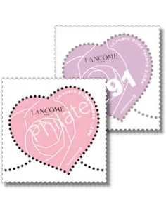 Timbres Cœurs Lancôme., timbres de France 2024