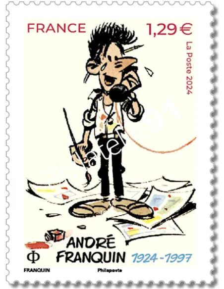 Timbre André Franquin, collection timbres France