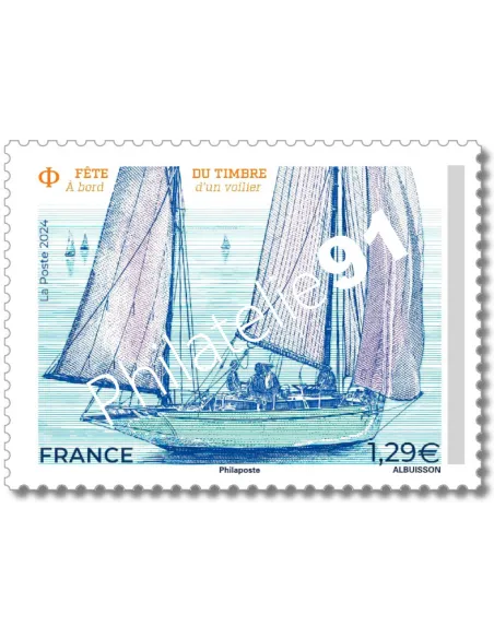 Timbre n° 5757, A bord d'un voilier, collection timbres France