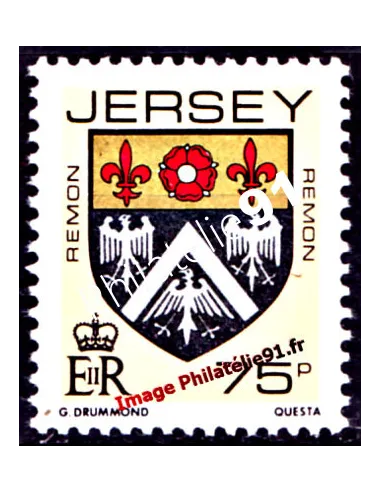 JERSEY - n°   399 - Blasons des familles de Jersey (V)
