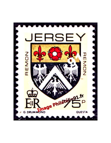 JERSEY - n°   399 - Blasons des familles de Jersey (V)