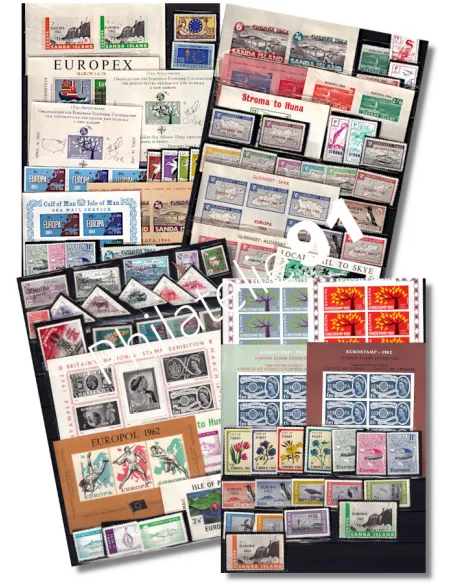 collection de vignettes EUROPA,  Lot de timbres