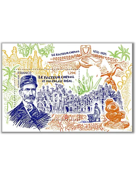 Feuille n° 5771, Le Facteur Cheval, collection timbres de France