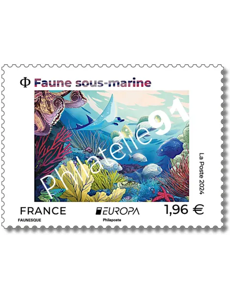 Timbre n° 5774, Europa - Faune sous-marine, timbres de France