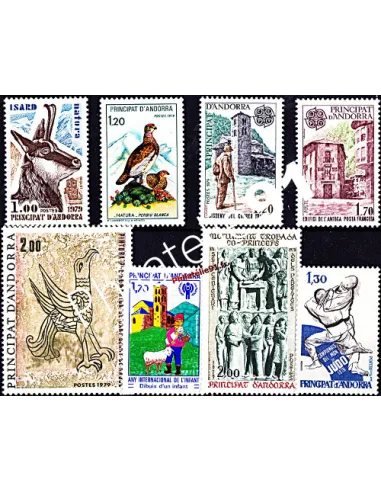 Andorre français - Année complète 1979 neuve - Timbres Andorre