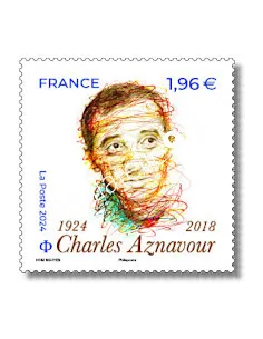 Timbre n° 5777, Charles Aznavour, timbres de France