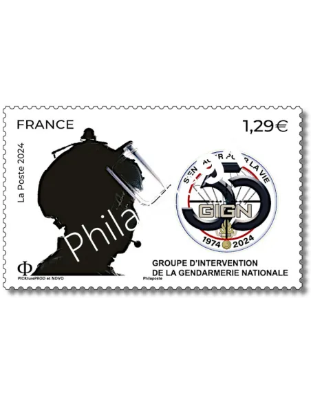 Timbre n° 5793, 50 ans du GIGN, timbres de France