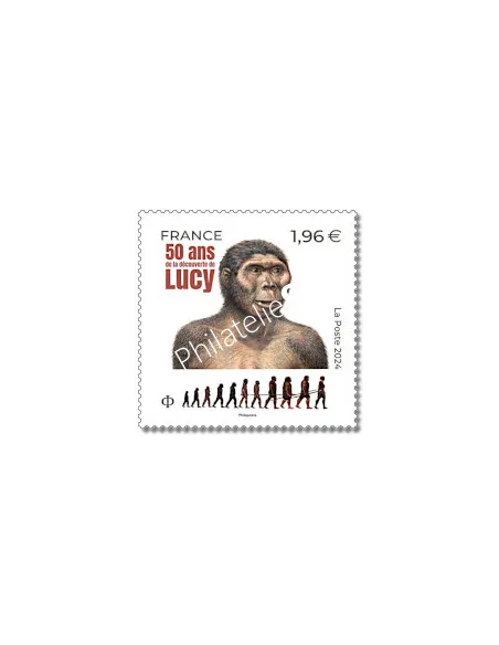 Timbre n° 5794, 50 ans de la découverte de Lucy, timbres de France