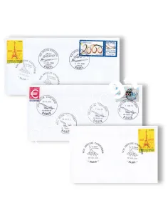 3 enveloppes avec oblitérations "Vol spécial Concorde", lettres France