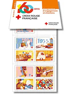 Carnet n° 2413, 160 ans Croix-Rouge française, timbres de France 2023