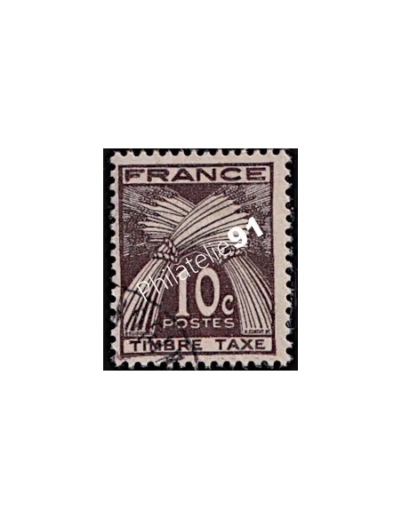 Timbre Taxe n° 78 oblitéré, collection timbres France