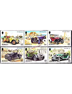 JERSEY n° 451 à 456 - automobiles Collection timbres Europe, thèmes