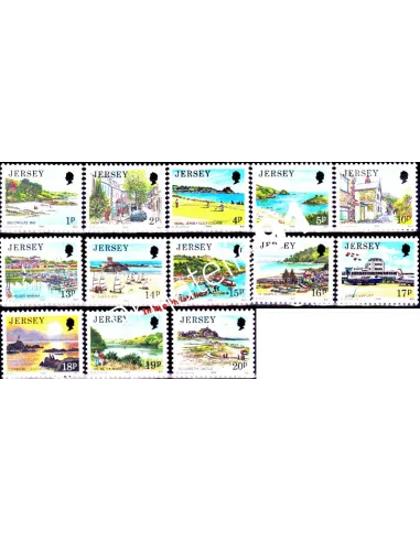 JERSEY n° 457 à 469 - Vues de Jersey (I) - Collection timbres Europe