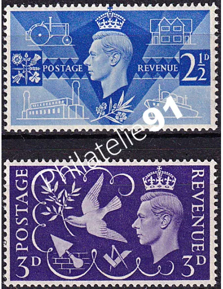 Grande-Bretagne, n° 235 à 236 neufs, collection timbres Europe