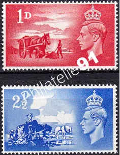 Grande-Bretagne, n° 239 à 240 neufs, collection timbres Europe
