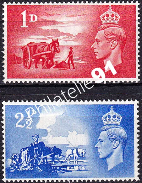 Grande-Bretagne, n° 239 à 240 neufs, collection timbres Europe
