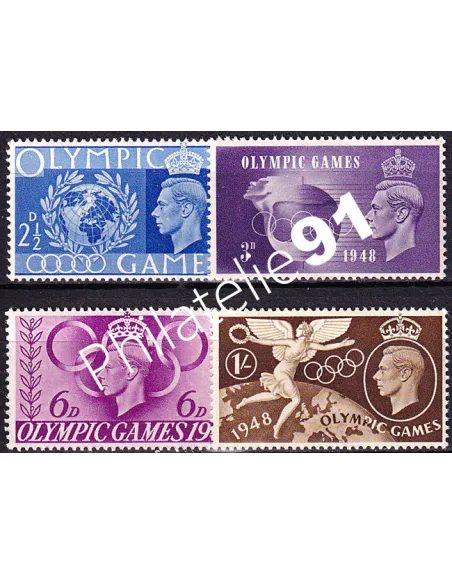 Grande-Bretagne, n° 241 à 244 neufs, collection timbres Europe