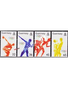 GUERNESEY - n° 1028 à 1031 ** - Jeux Olympiques d'été, à Athènes (Grèce)