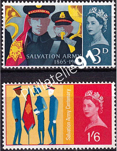 Grande-Bretagne, n° 401 à 402 neufs, collection timbres Europe