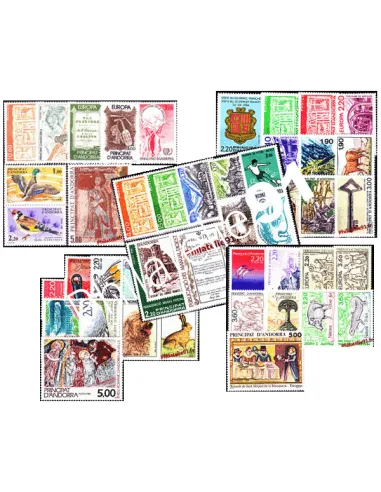 5 années d'Andorre français de 1985 à 1989 neuves