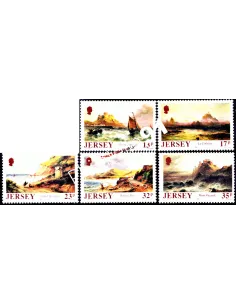 JERSEY n° 490 à 494 - Sarah Louise K - Collection timbres Europe