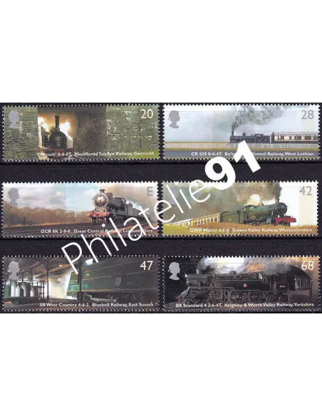 Grande-Bretagne, n° 2512 à 2517 neufs, collection timbres Europe