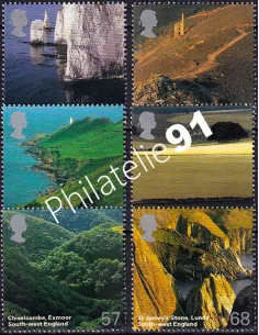 Grande-Bretagne, n° 2616 à 2621 neufs, collection timbres Europe