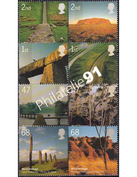 Grande-Bretagne, n° 2646 à 2653 neufs, collection timbres Europe