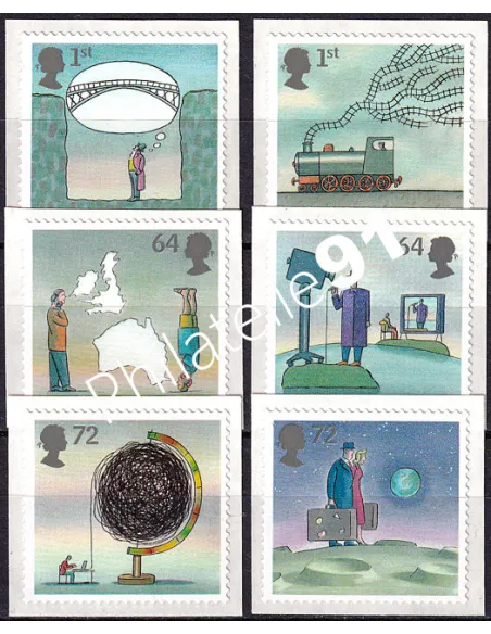 Grande-Bretagne, n° 2853 à 2858 neufs, collection timbres Europe