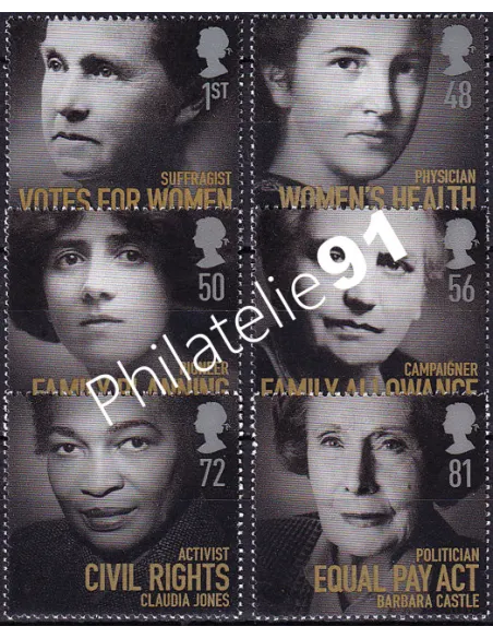 Grande-Bretagne, n° 3061 à 3066 neufs, collection timbres Europe