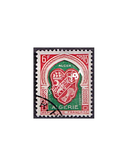 Timbre d'Algérie n° 353 - Armoiries d'Alger