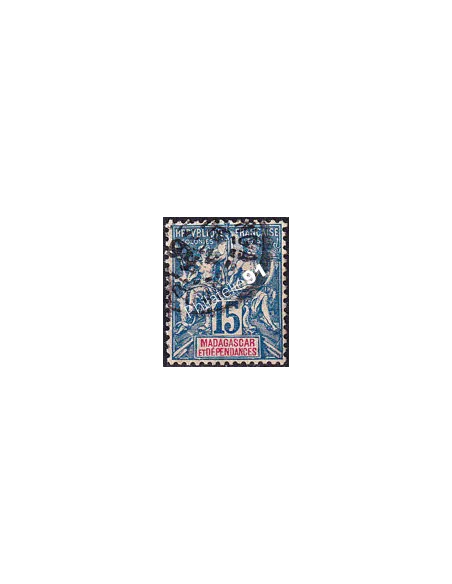 Madagascar, n° 45 oblitéré, timbres colonies Françaises