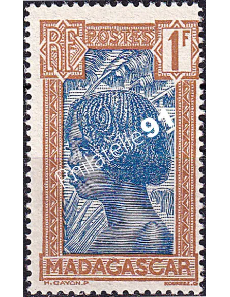 Madagascar, n° 175 charnière, timbres colonies Françaises