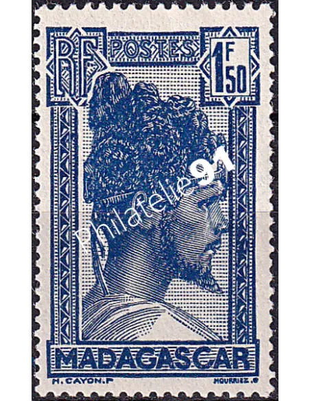 Madagascar, n° 176a charnière, timbres colonies Françaises