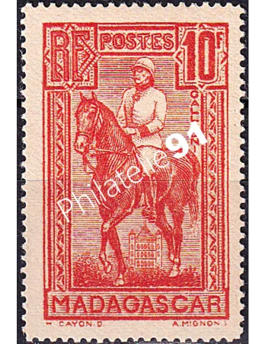 Madagascar, n° 187 charnière, timbres colonies Françaises