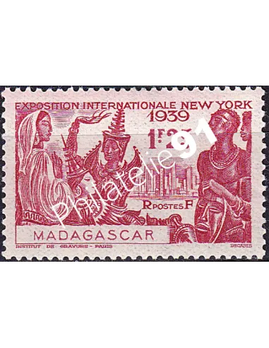 Madagascar, n° 207 charnière, timbres colonies Françaises