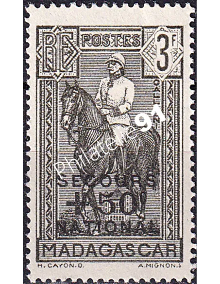Madagascar, n° 233 neuf, timbres colonies Françaises