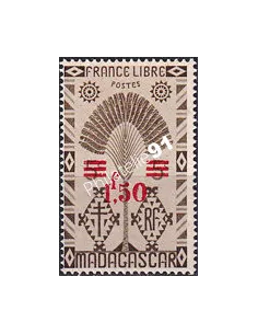 Madagascar, n° 286 charnière, timbres colonies Françaises