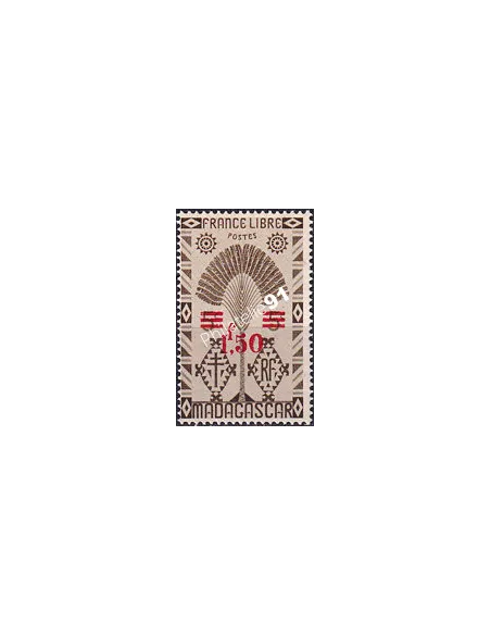 Madagascar, n° 286 charnière, timbres colonies Françaises