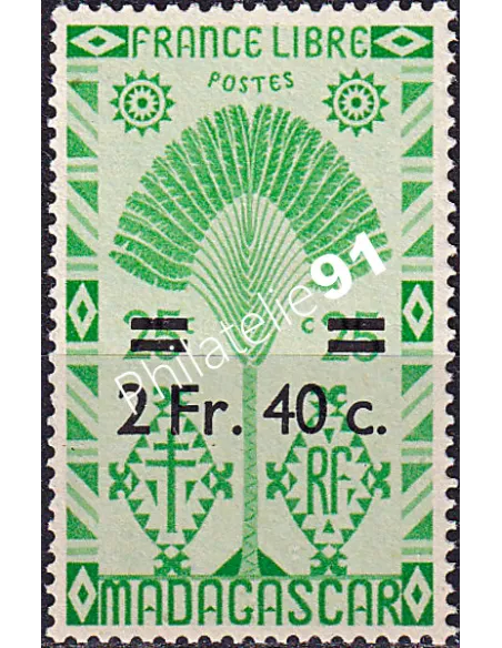 Madagascar, n° 294 neuf, timbres colonies Françaises